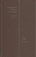 HALSBURY'S LAWS OF ENGLAND: VOLUME 16  EMPLOYMENT