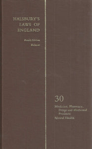 Halsbury's Laws of England 4th Edition Volume 30 Reissue