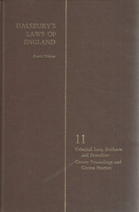 Halsbury's Laws of England Vol 11(1)