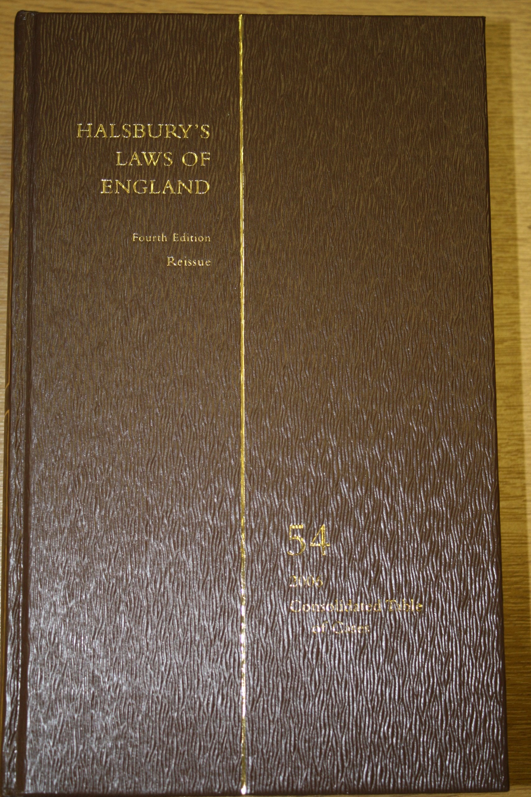 Halsbury's Laws Of England Volume 54