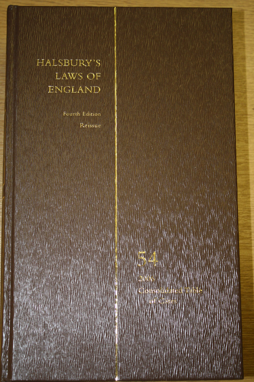 HALSBURY'S LAWS OF ENGLAND VOLUME 54