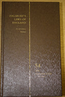 HALSBURY'S LAWS OF ENGLAND VOLUME 54