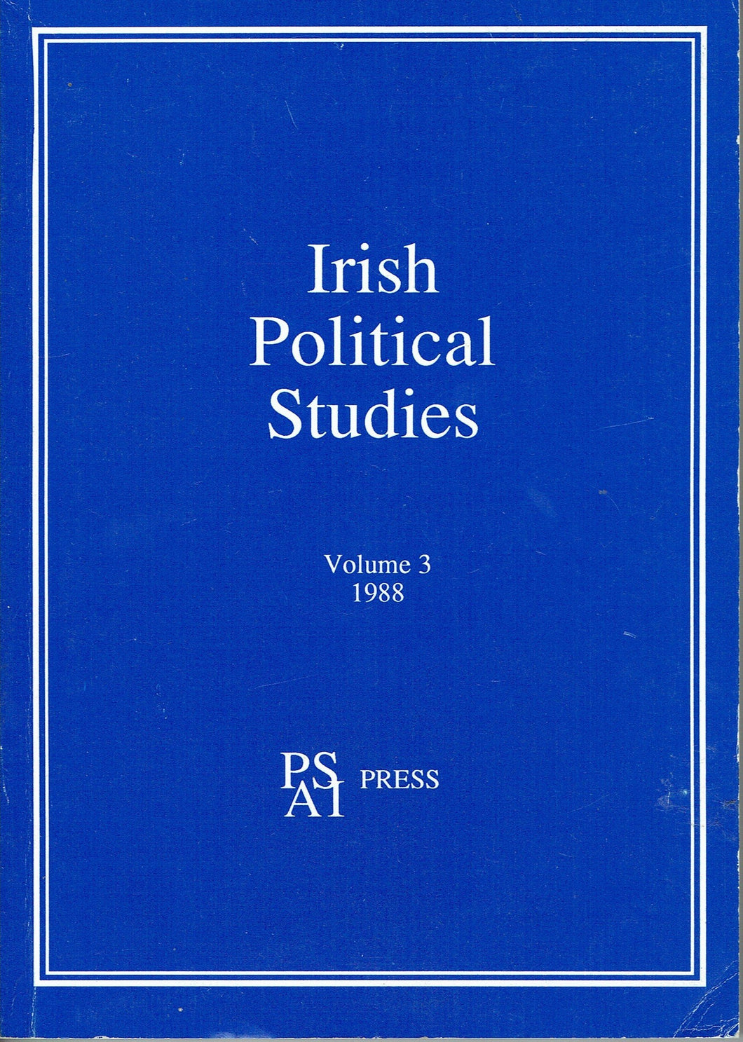 Irish Political Studies - Volume 3, 1988