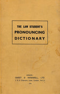 The law student's pronouncing dictionary