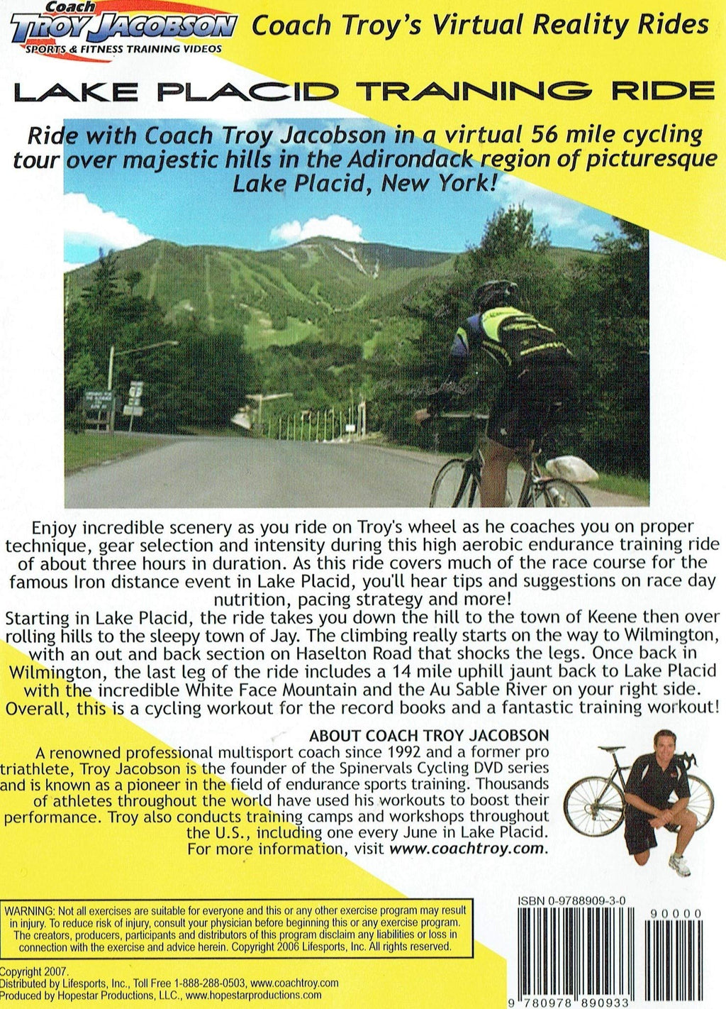 On the Road with Coach Troy, Volume 2: Lake Placid Training Ride - A 56 Mile Virtual Training Ride previewing the Triathlon Course in Lake Placid, NY