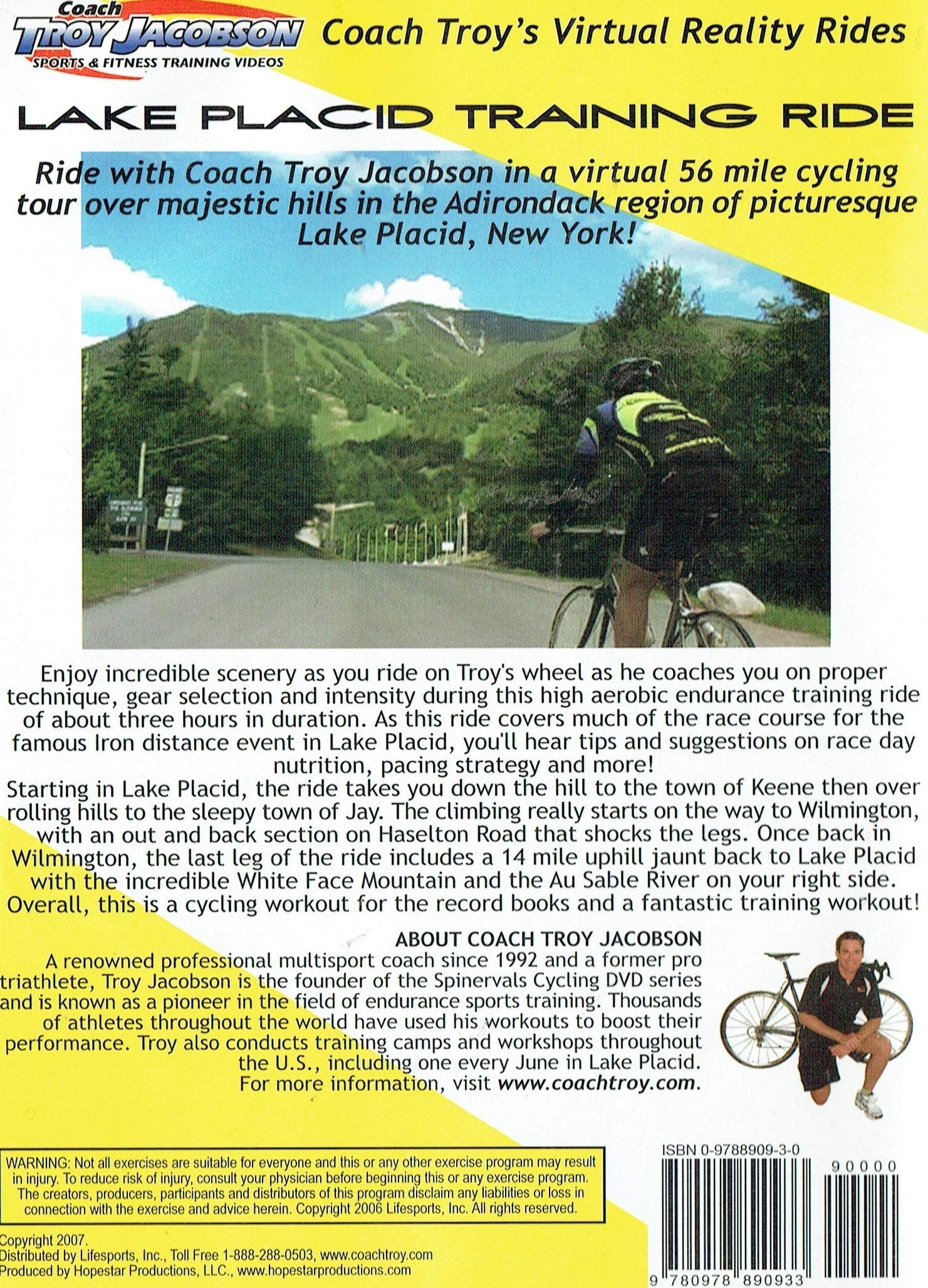 On the Road with Coach Troy, Volume 2: Lake Placid Training Ride - A 56 Mile Virtual Training Ride previewing the Triathlon Course in Lake Placid, NY