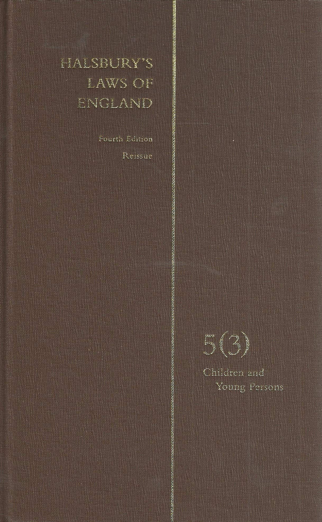 Halsbury's Laws of England Vol 5 (3)