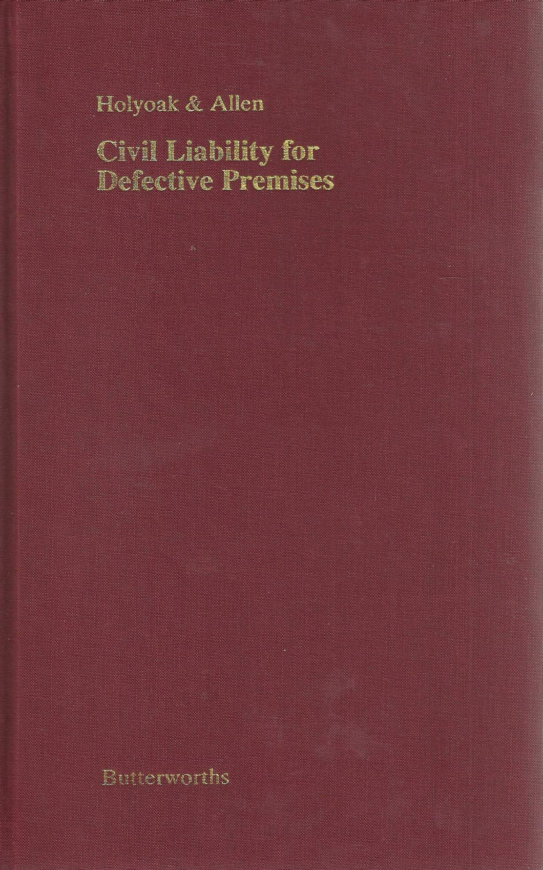 Civil Liability for Defective Premises