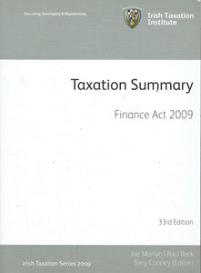 Taxation Summary: Finance Act 2009