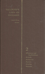 HALSBURY'S LAWS OF ENGLAND. VOLUME 2.  Allotments and small holdings, Animals, Arbitration, Auction, Aviation, Bailment.