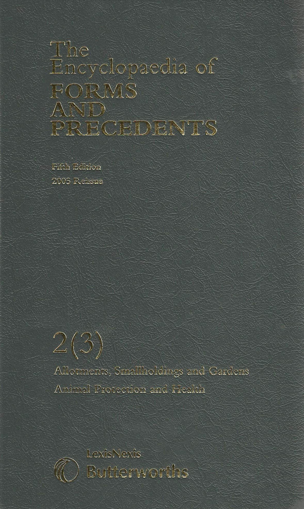 Encyclopaedia of Forms and Precedents 2 (3)