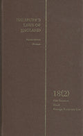Halsbury's laws of England Vol 18 (2)