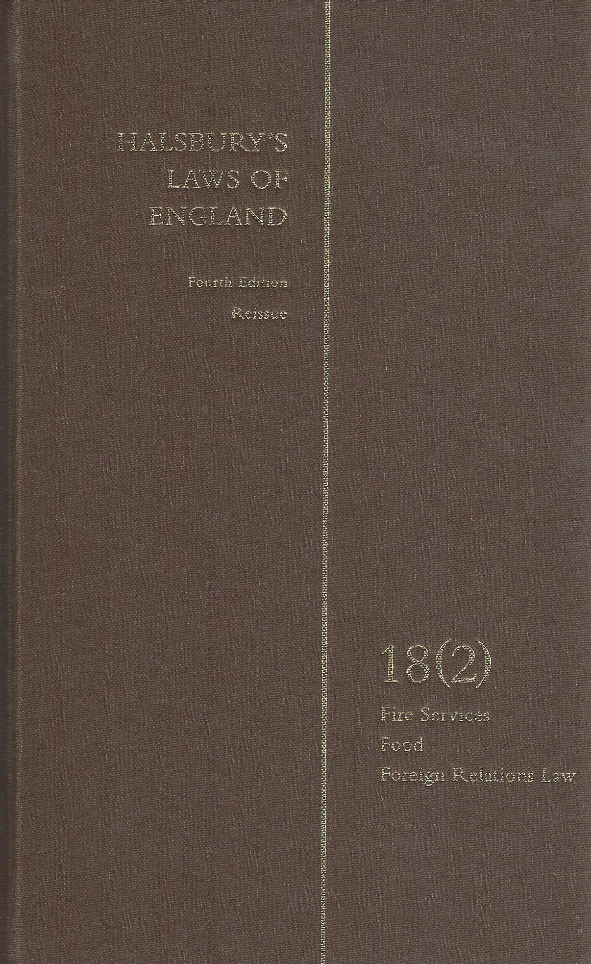Halsbury's laws of England Vol 18 (2)