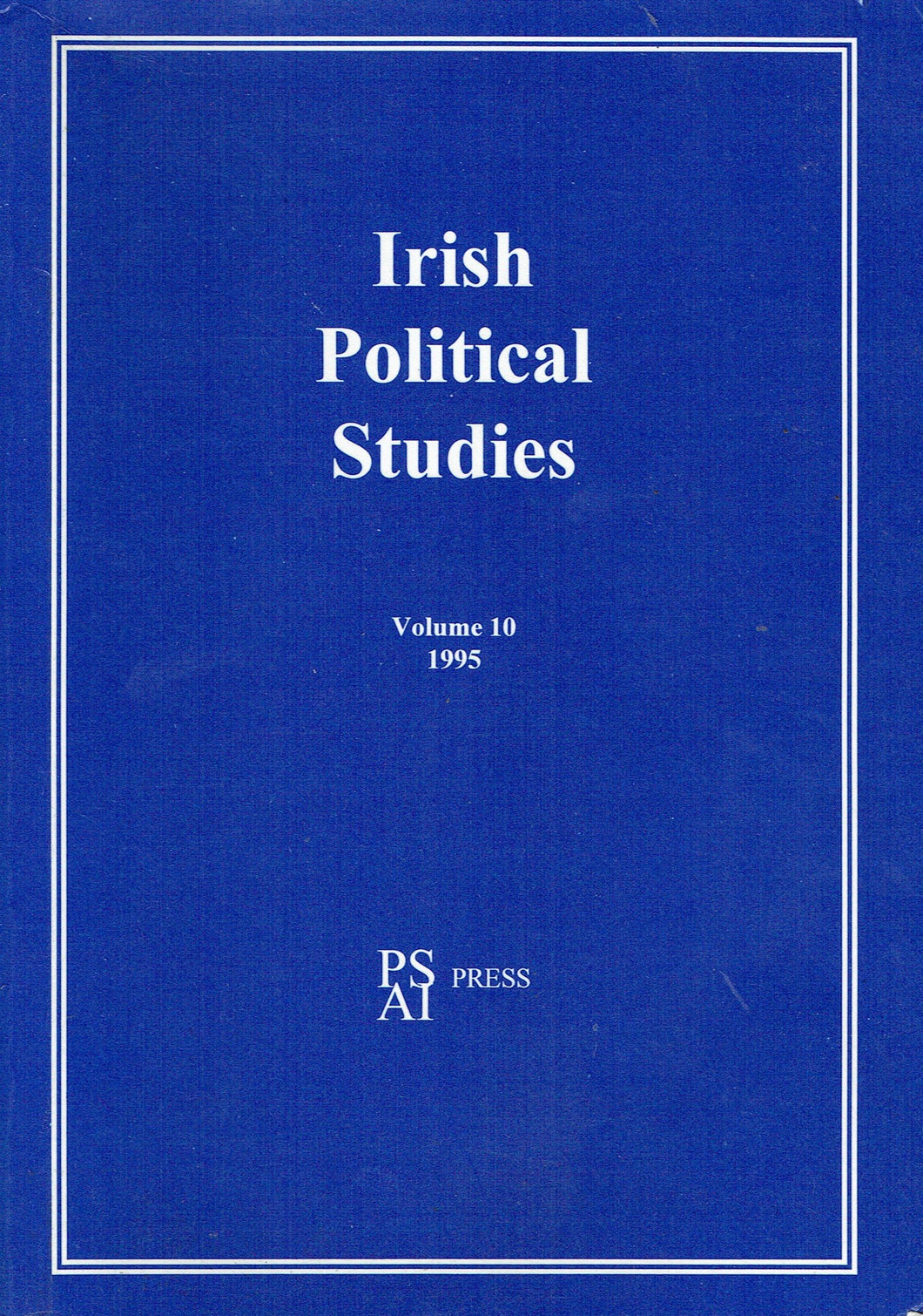 Irish Political Studies - Volume 10 - 1995