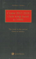 Halsbury's Statutes: Citator 2017-2018 (Acts Temp Incert to 1989) - The Guide to the Current Status of Statutes