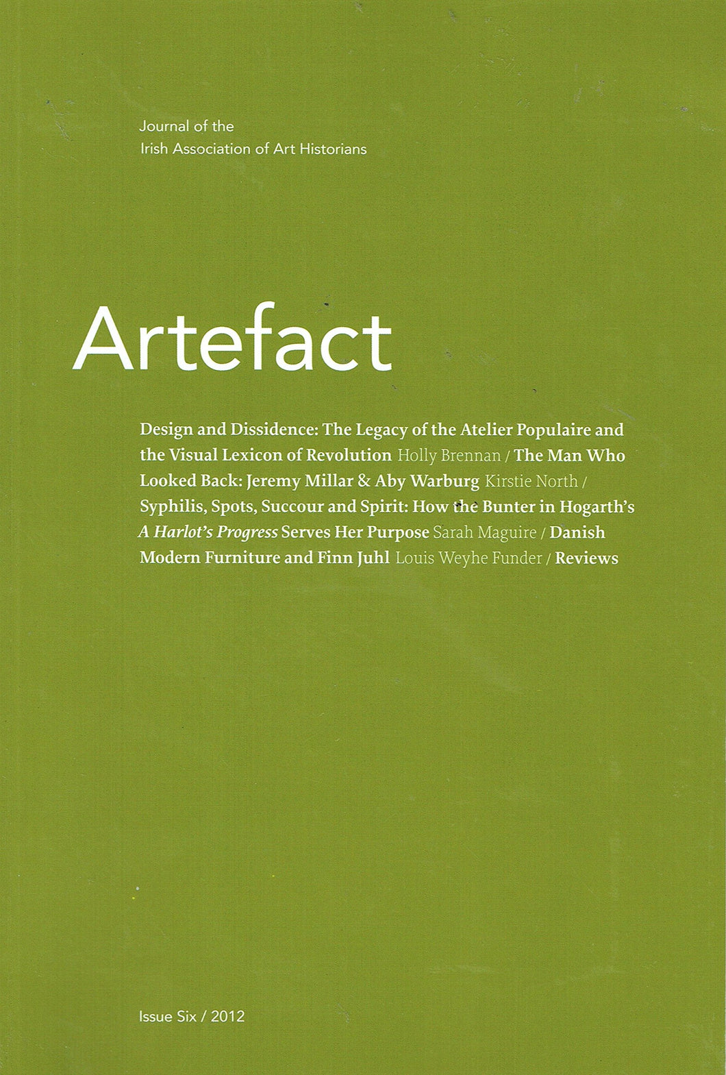 Artefact, Issue Six/2012: Journal of the Irish Association of Art Historians
