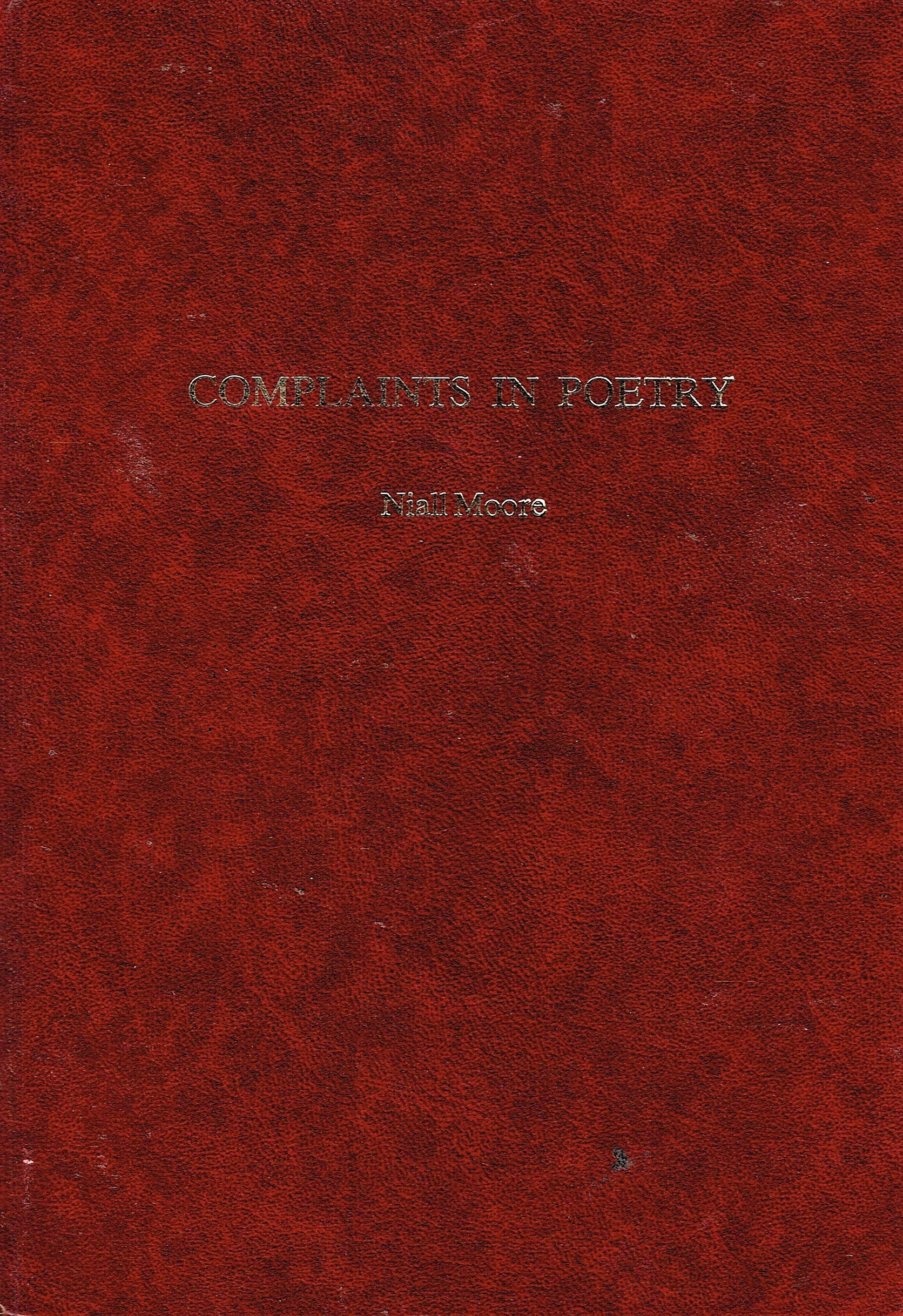 Complaints in Poetry