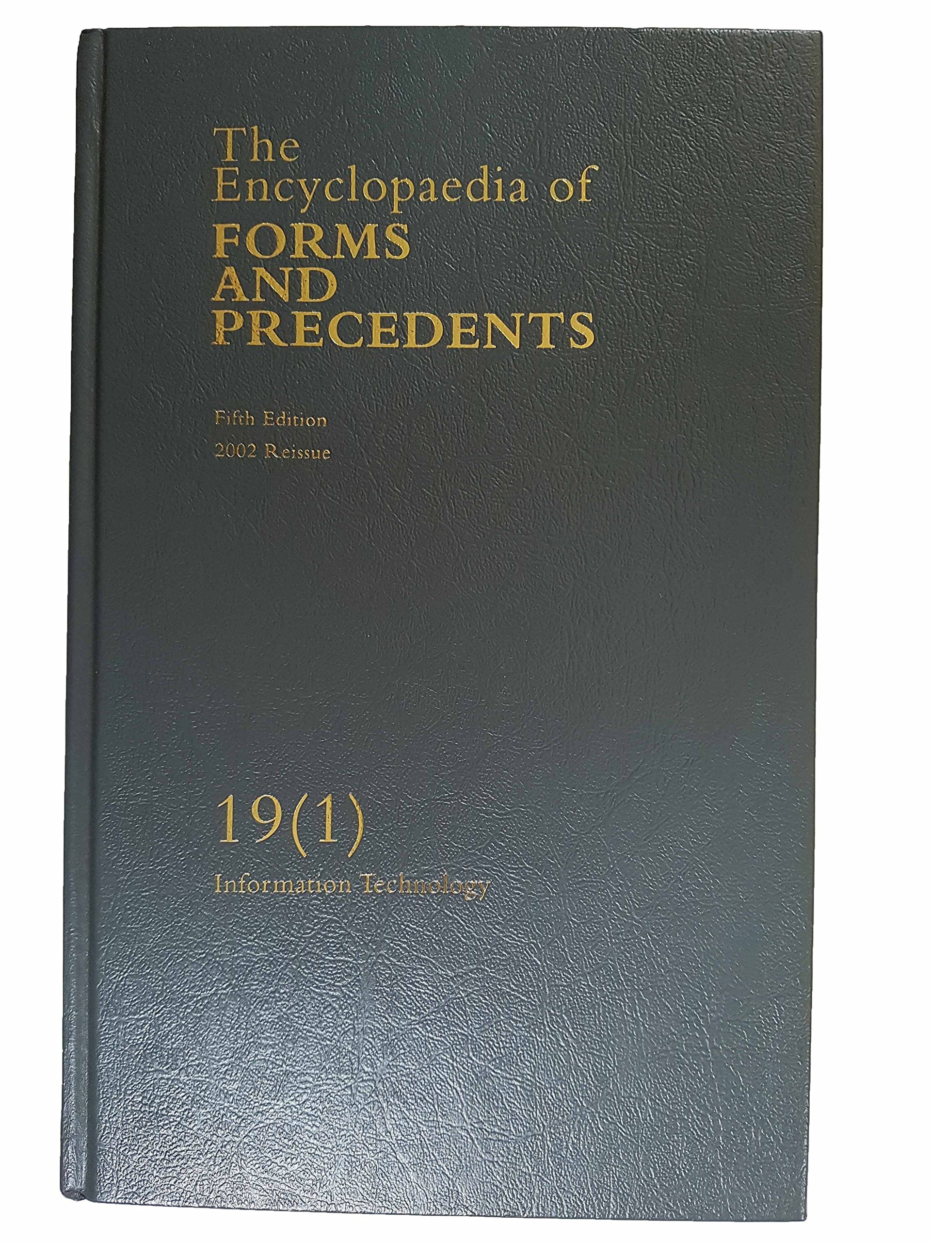 The Encyclopaedia of Forms and Precedents: Vol 19