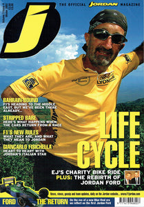 J Magazine: The Official Jordan Grand Prix Magazine - Volume 3, Issue 4 - Winter 2002: Life Cycle - EJ's Charity Bike Ride