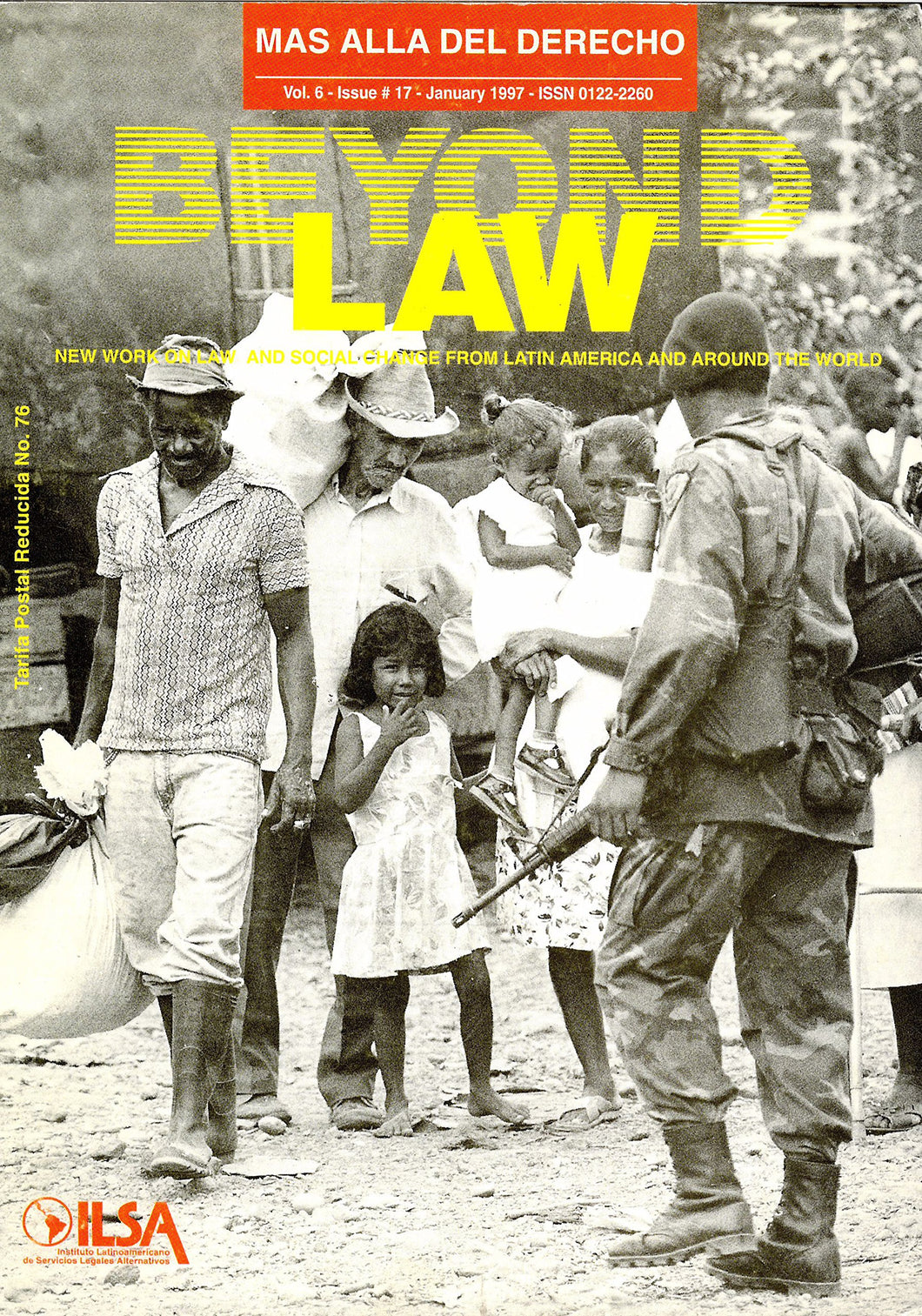 Beyond Law, vol. 6 - issue 17 - January 1997: New Work on Law and Social Change from Latin America and Around the World: Immigration, Displacement, Human Rights: What Are We Learning