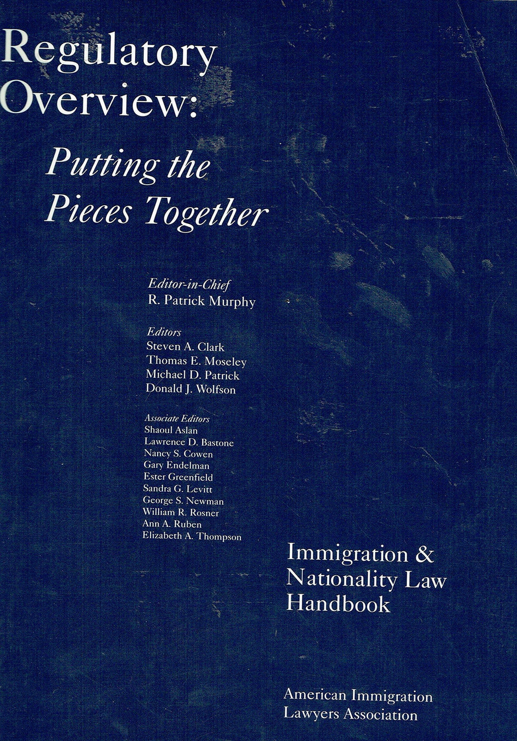 Immigration and Nationality Law Handbook 1993-94 Y Overview 1993-1994