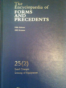 Encyclopaedia of Forms and Precedents 25(2)