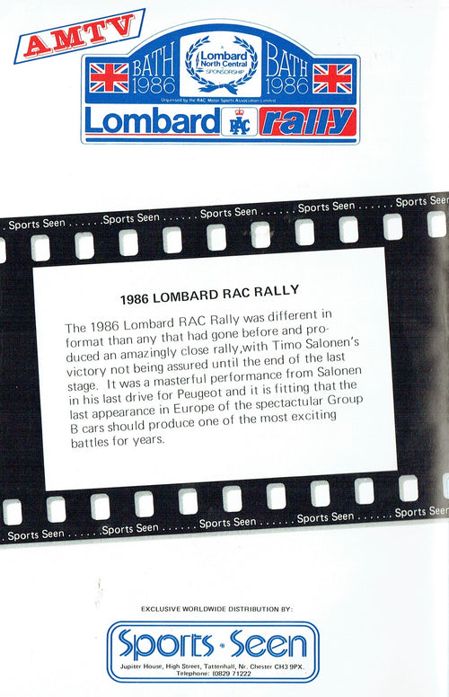 1986 Lombard RAC Rally - AMTV [VHS]