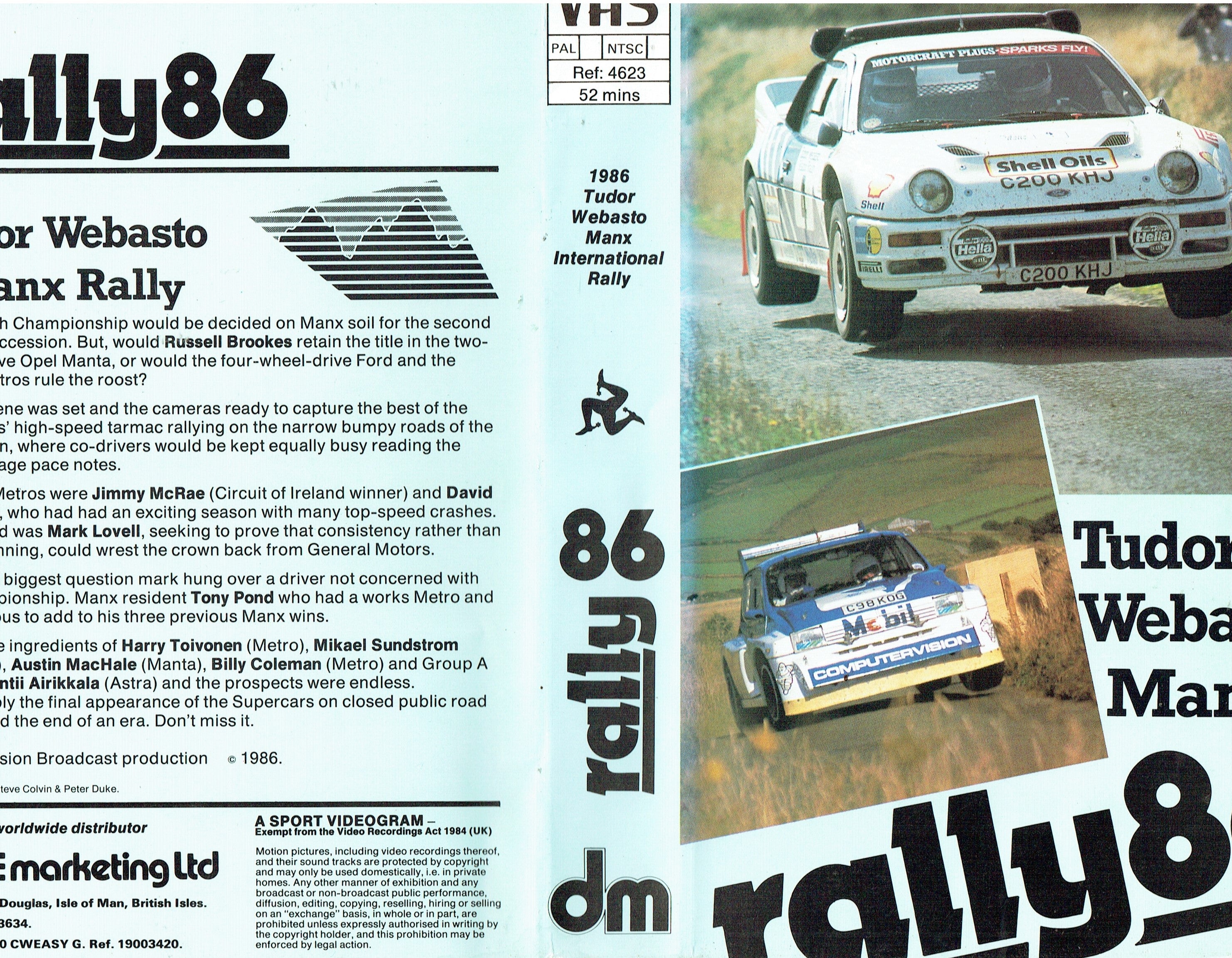 Rally 86: 1986 Tudor Webasto Manx International Rally [VHS]