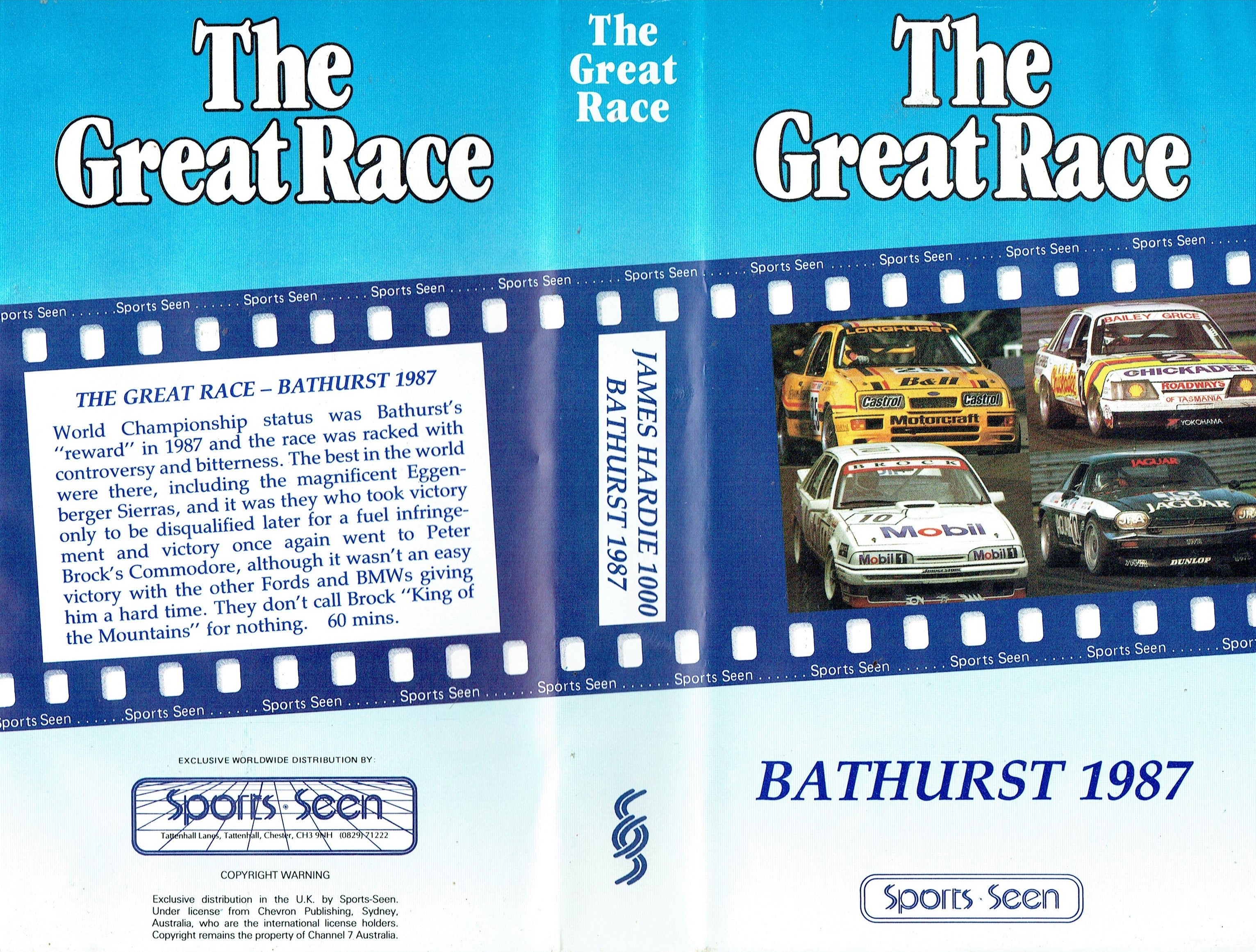 The Great Race: Bathrust 1987 - James Hardie 1000 [VHS]