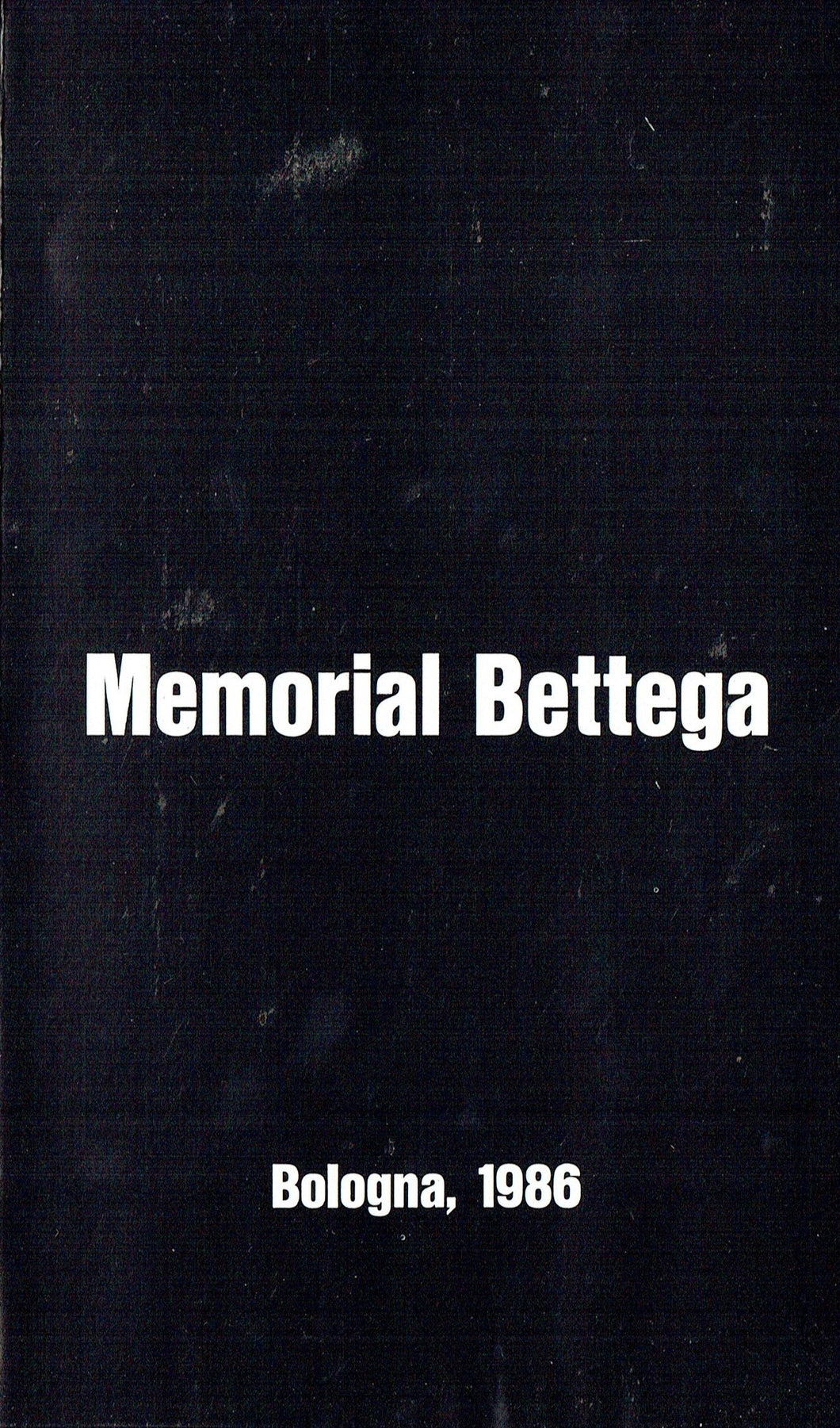 Memorial Bettega, Bologna 1986 - Bologna Motor Show [VHS]