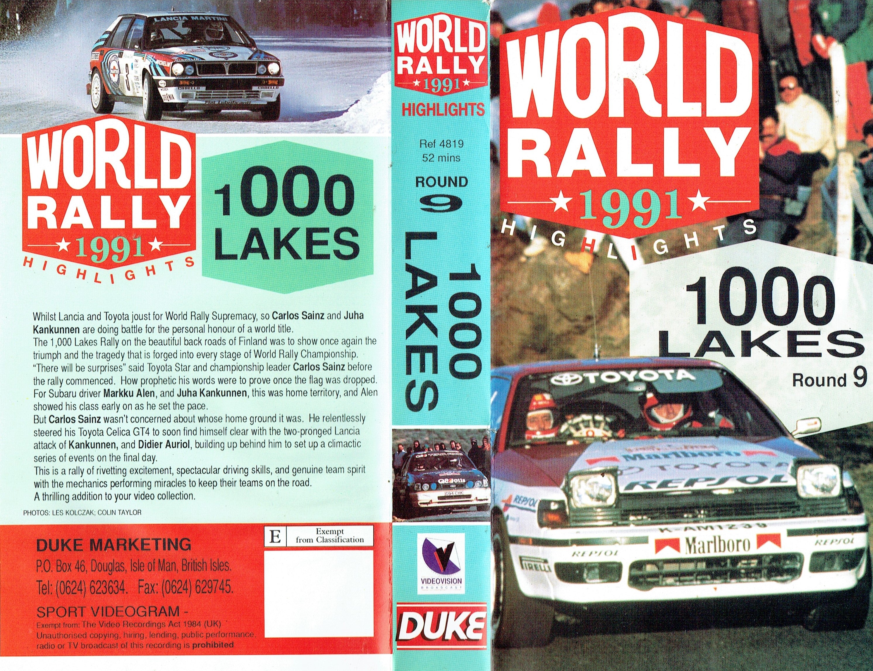 World Rally 1991 Highlights: 1000 Lakes, Round 9 - World Rally Championship (WRC). Duke Videos [VHS]