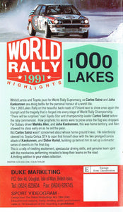 World Rally 1991 Highlights: 1000 Lakes, Round 9 - World Rally Championship (WRC). Duke Videos [VHS]