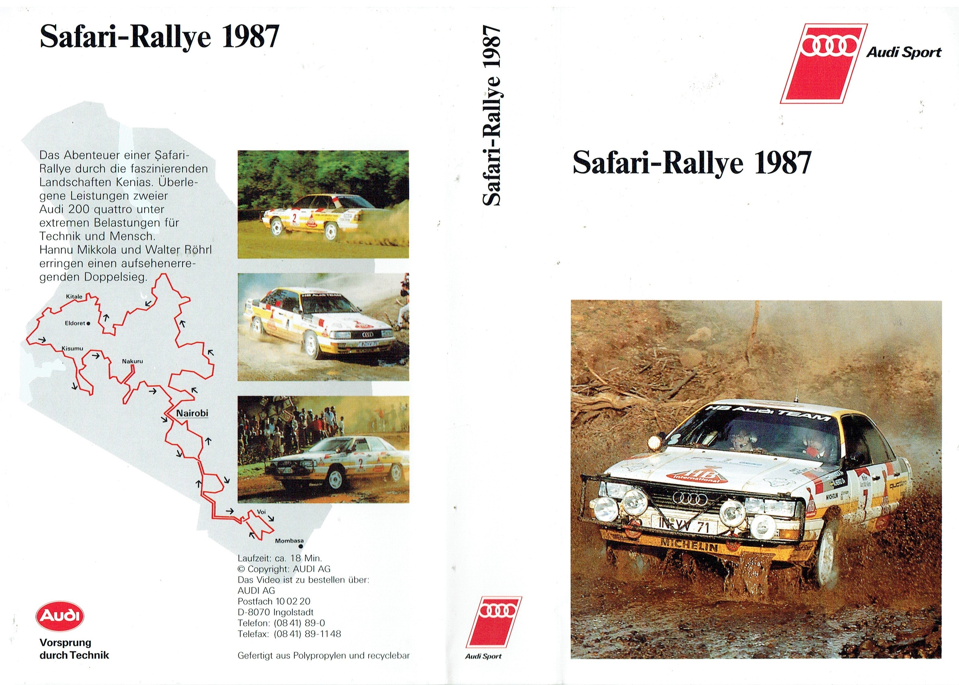 Safari-Rallye 1987 - Audi Sport [VHS]