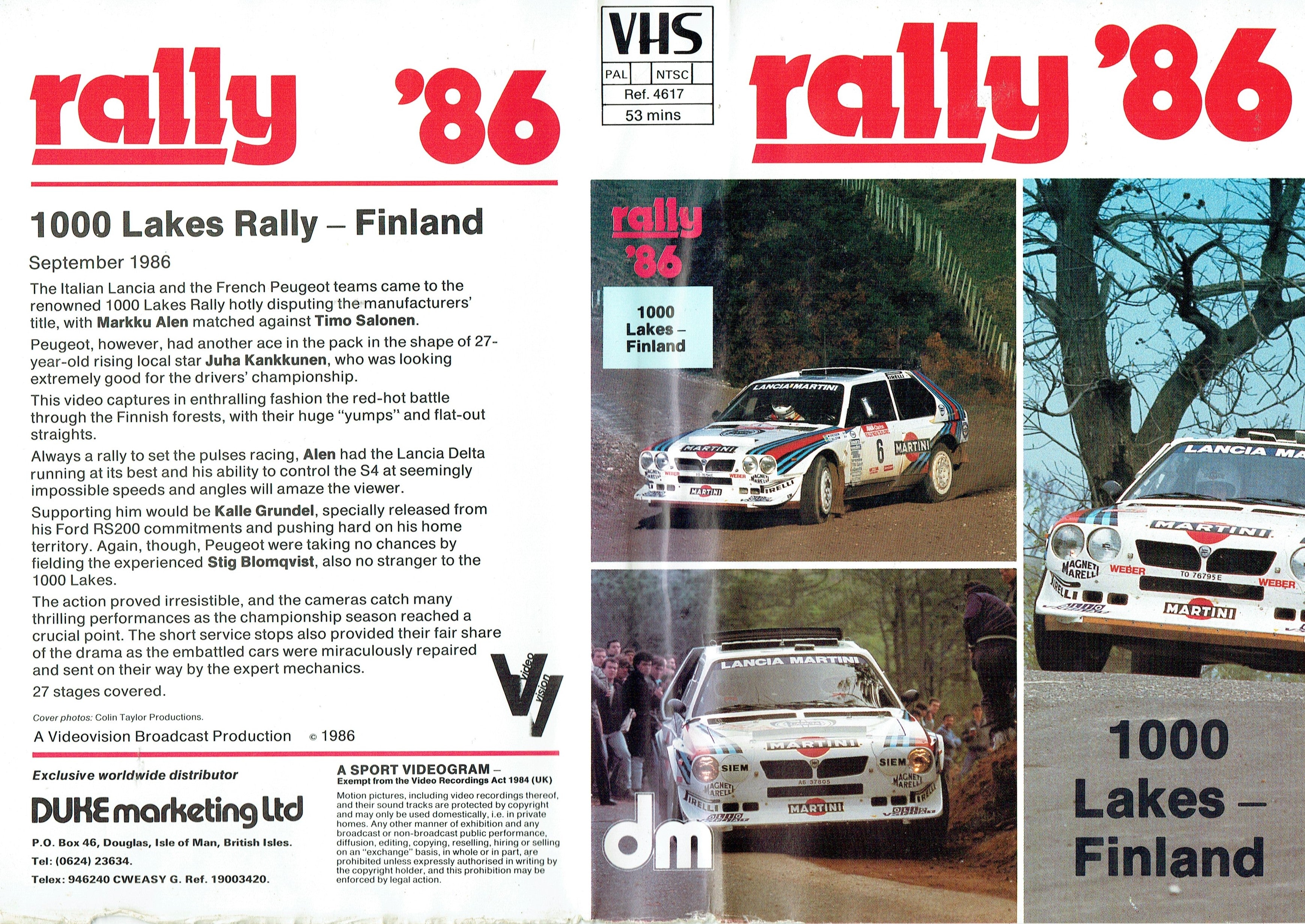 Rally '86: 1000 Lakes Rally 1986 - World Rally Championship [VHS]