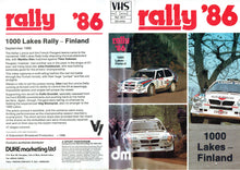 Load image into Gallery viewer, Rally &#39;86: 1000 Lakes Rally 1986 - World Rally Championship [VHS]