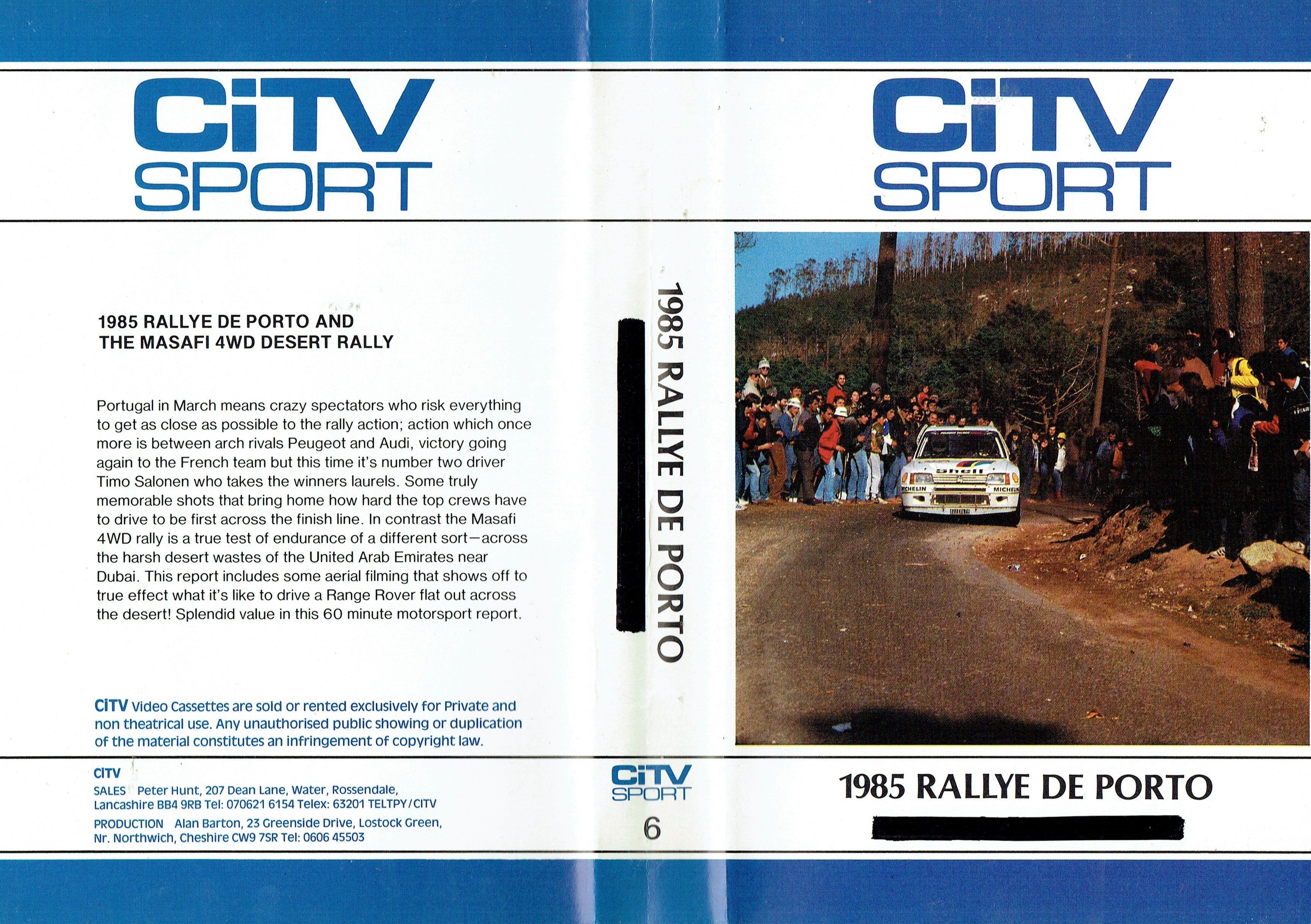 1985 Rallye de Porto - Rally Portugal: CiTV Sport 6 - World Rally Championship [VHS]