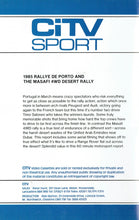 Load image into Gallery viewer, 1985 Rallye de Porto - Rally Portugal: CiTV Sport 6 - World Rally Championship [VHS]