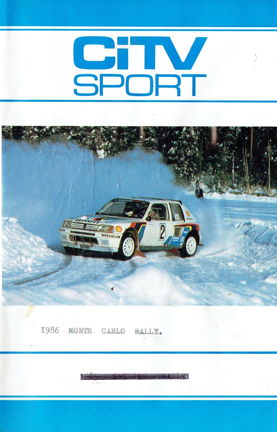 1986 Monte Carlo Rally - World Rally Championship - CiTV Sport [VHS]