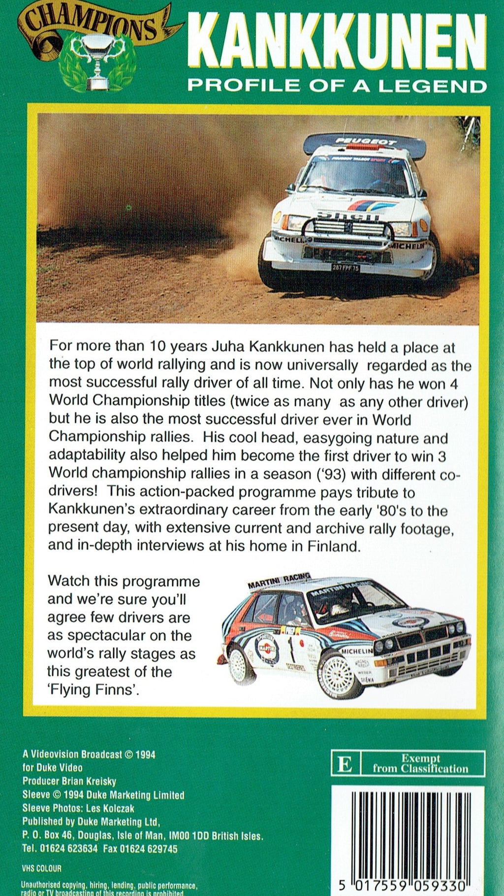 Champion: Kankkunen [VHS]