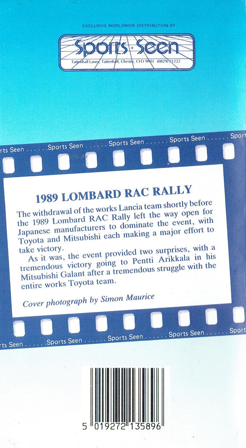 1989 Lombard RAC Rally - Sports Seen - World Rally Championship [VHS]