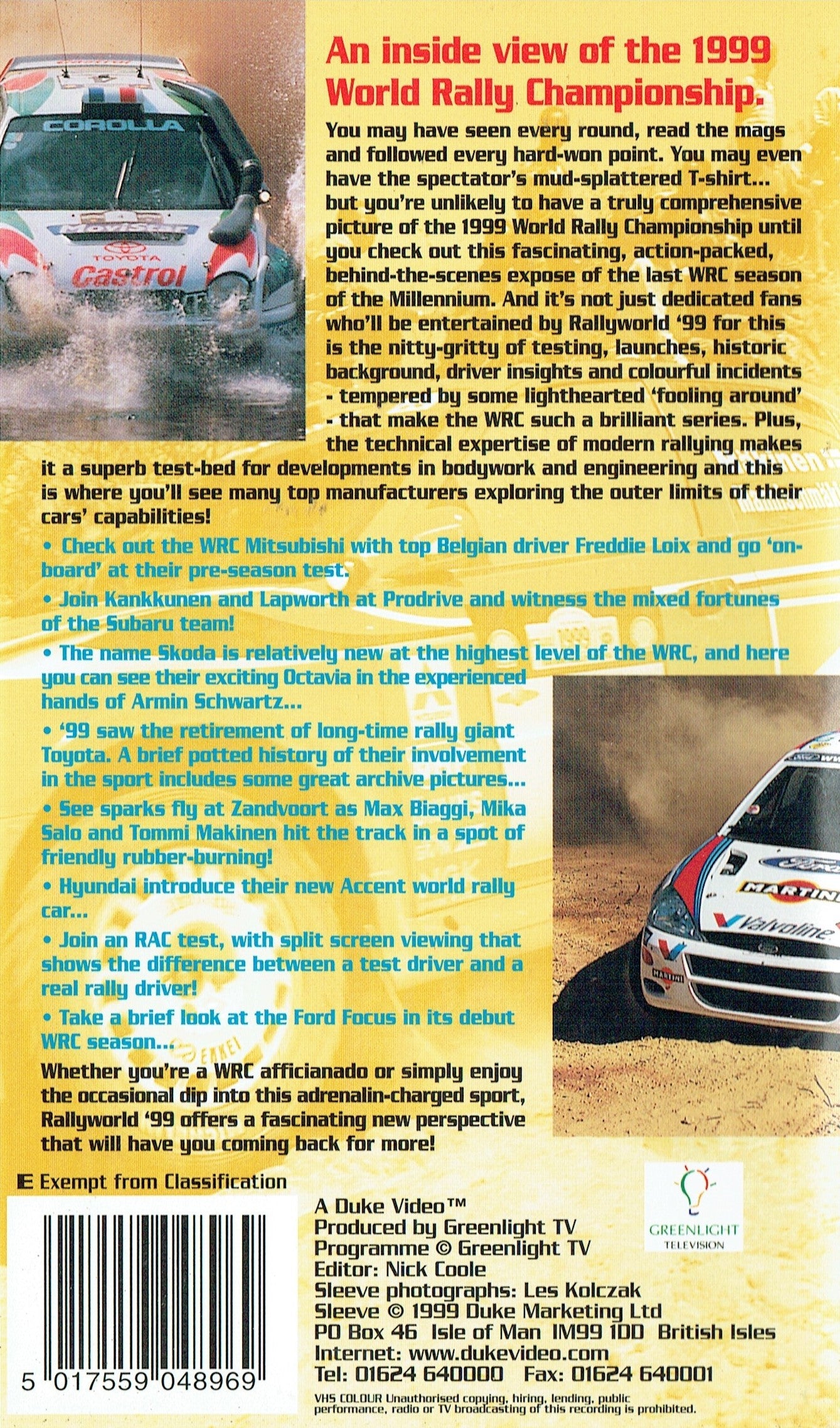 Rally World: 1999 [VHS]