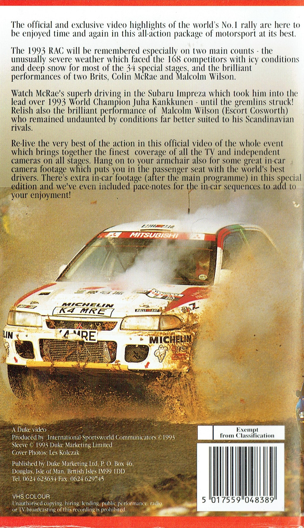 Network Q RAC Rally 1993: Exclusive Highlights of the World's Premier Rally [VHS]