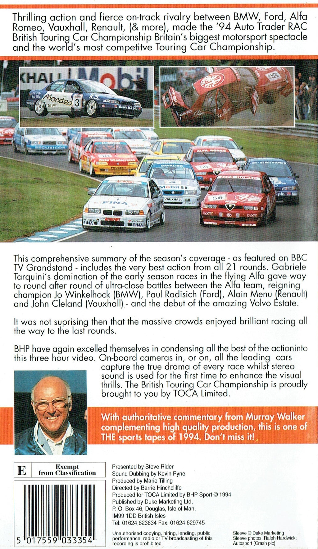 RAC British Touring Car Championship Season Review 1994 [VHS]