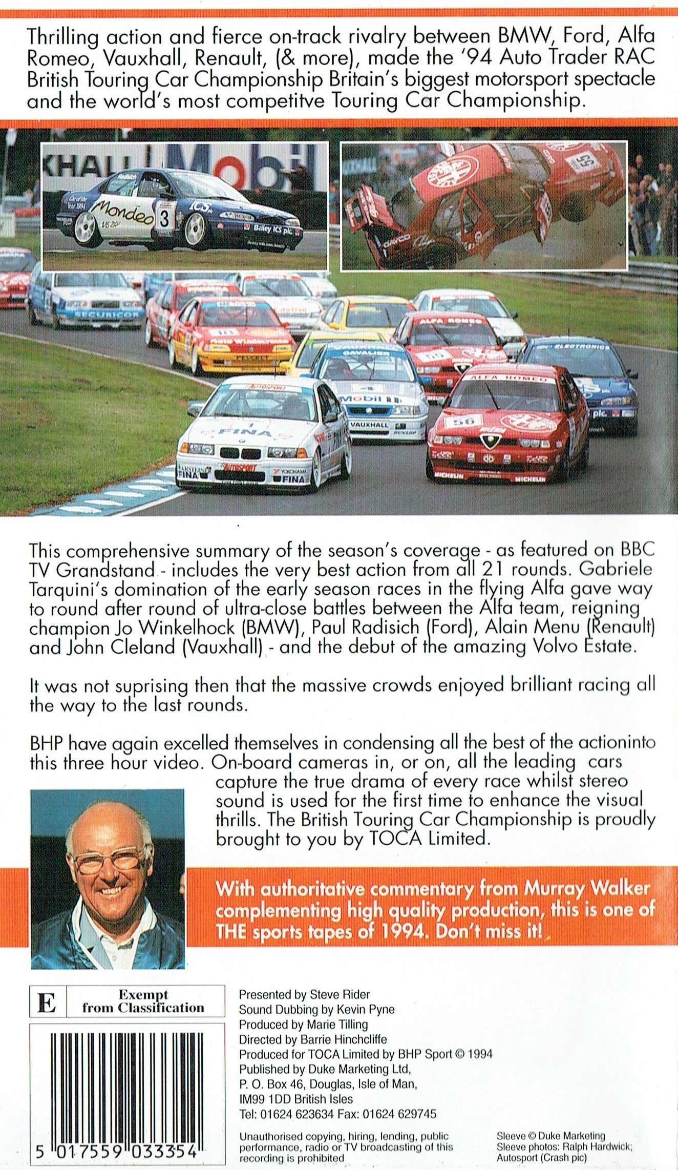 RAC British Touring Car Championship Season Review 1994 [VHS]