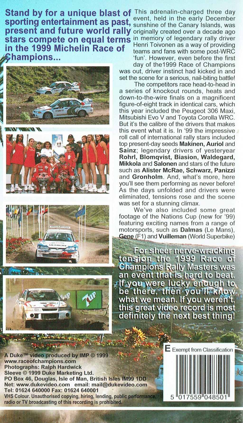 The Michelin Race Of Champions Rally Masters: 1999 [VHS]