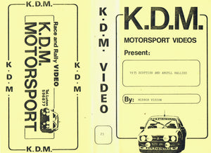 1973 Scottish and Argyll Rallies - Mirror Vision 23/KDM Motorsport Videos [VHS]