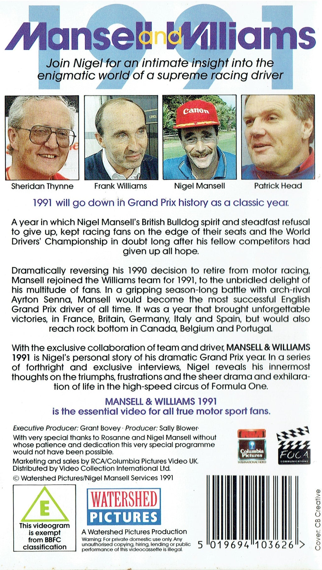 Mansell & Williams 1991 [VHS]