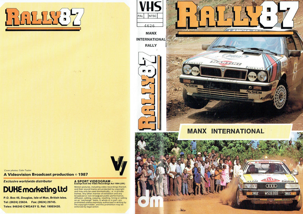 Rally 87: Manx International Rally 1987 [VHS]