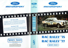 Load image into Gallery viewer, Ford Motorsport: RAC Rally &#39;75/RAC Rally &#39;77 - Ford Video Collection, 1975/1977 [VHS]