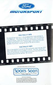 Ford Motorsport: RAC Rally '75/RAC Rally '77 - Ford Video Collection, 1975/1977 [VHS]